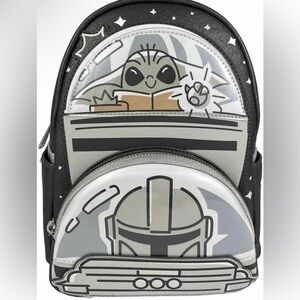 NWT Mandalorian Grogu Loungefly Mini Backpack
